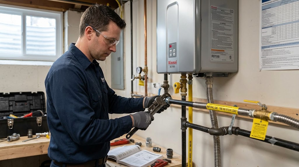 Rinnai 199,000 BTU Gas Line Size Requirements